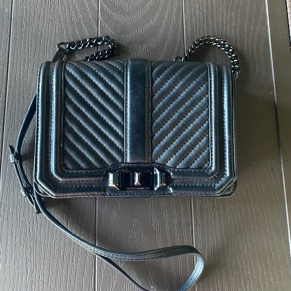 Black Leather Crossbody - Picture 1 of 12